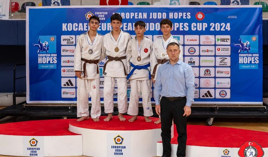 Yeşil-beyazlı Judocu Osman Yıldırım, Avrupa ikincisi oldu