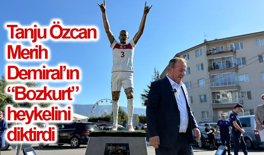 Tanju Özcan, Merih Demiral’ın “Bozkurt” heykelini diktirdi