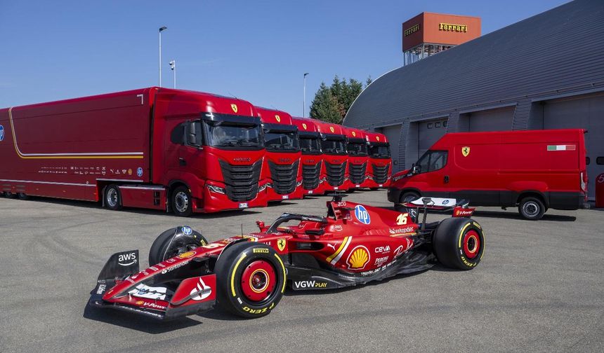 IVECO, Scuderia Ferrari HP'ye 16 adet ağır ve hafif ticari araç teslim etti