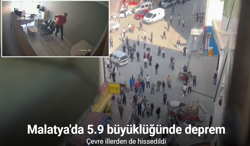 Malatya'da 5.9 büyüklüğünde deprem