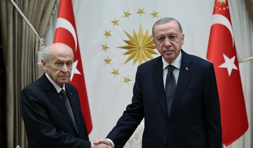 Cumhurbaşkanı Erdoğan ve Devlet Bahçeli bir araya geldi