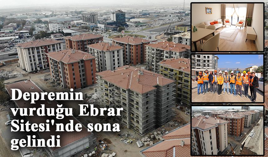 Depremin vurduğu Ebrar Sitesi'nde sona gelindi