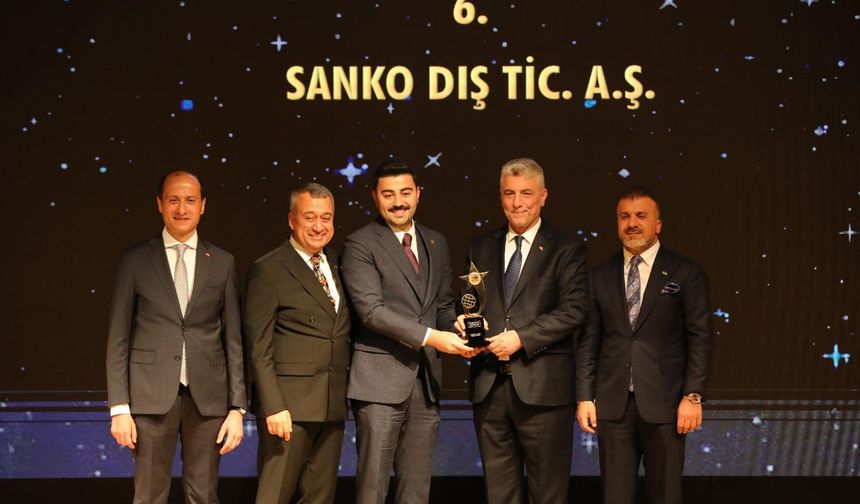 SANKO Dış Ticaret’e “ihracatın yıldızı” ödülü