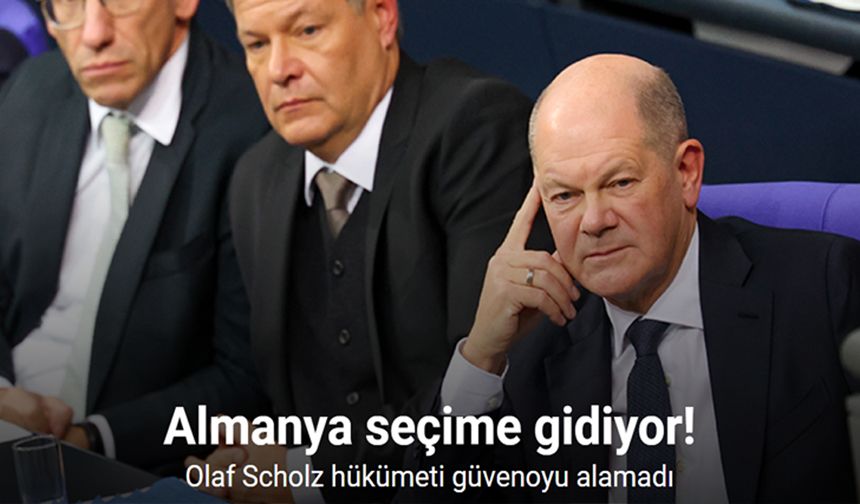 Almanya'da Scholz hükümeti güvenoyu alamadı