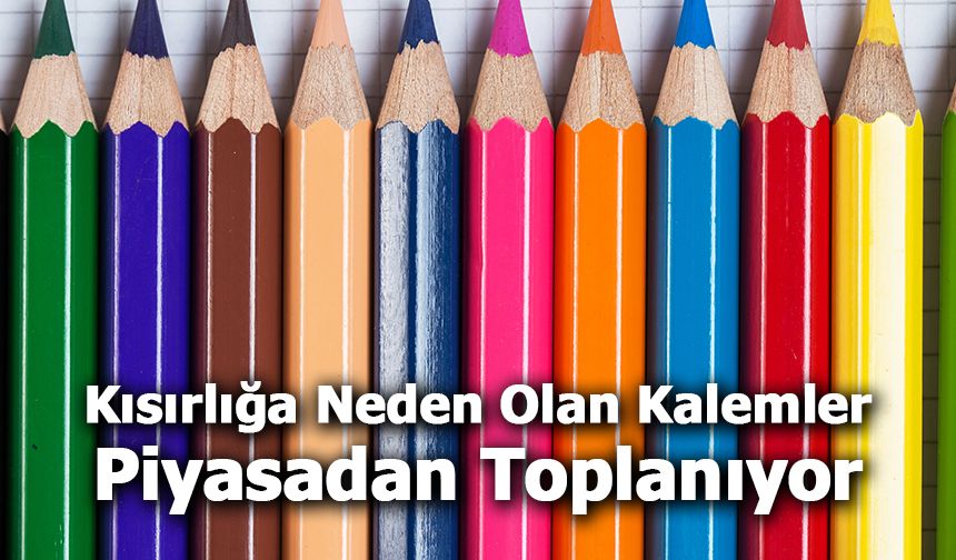 "Kısırlığa Neden Olan Kalemler Piyasadan Toplanıyor"