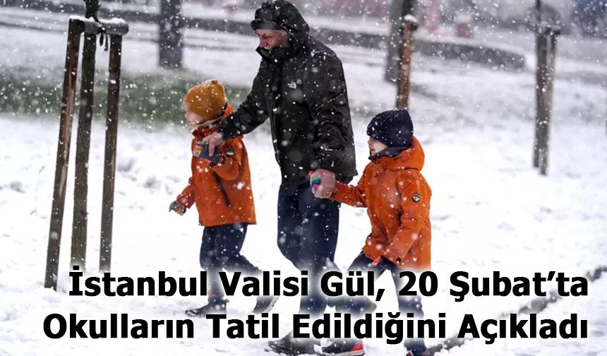 İstanbul Valisi Gül, 20 Şubat’ta Okulların Tatil Edildiğini Açıkladı