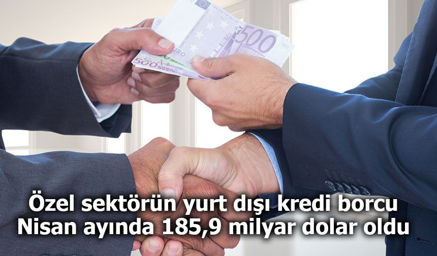 Özel sektörün yurt dışı borcu 185,9 milyar dolara ulaştı