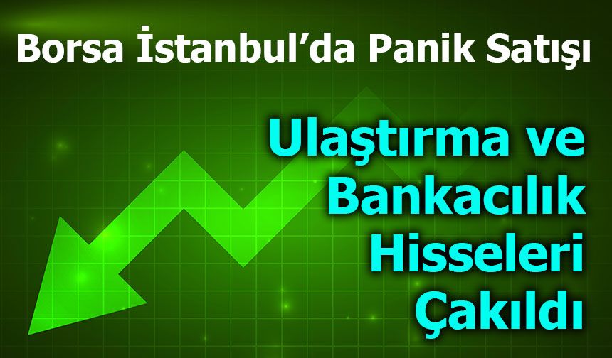 Borsada Ulaştırma ve Bankacılık Hisseleri Çakıldı!