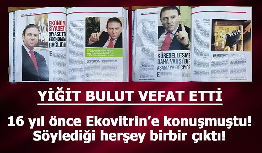Yiğit Bulut, 16 Yıl Önce Ekovitrin'e Verdiği Röportajla Yıldızı Parlamıştı...