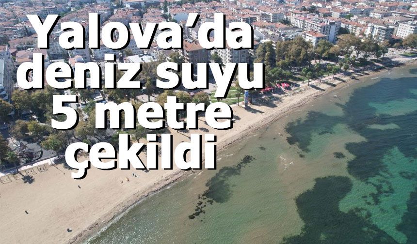 Yalova’da deniz suyu 5 metre çekildi
