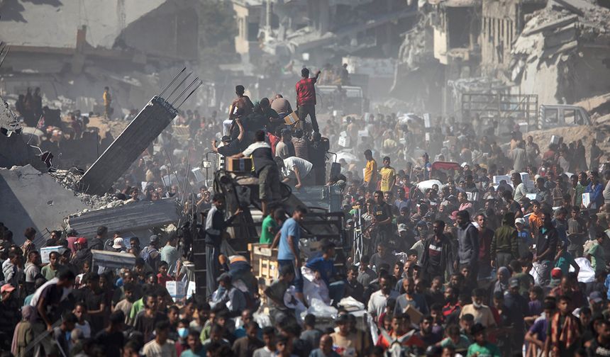 Gazze’ye insani yardım taşıyan 400 kamyon giriş yaptı