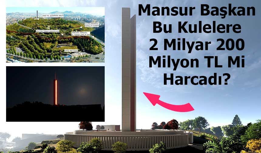 Mansur Başkan Hıdırlıktepe’de İki Kuleye 2 Milyar 200 Milyon TL Mi Harcadı?