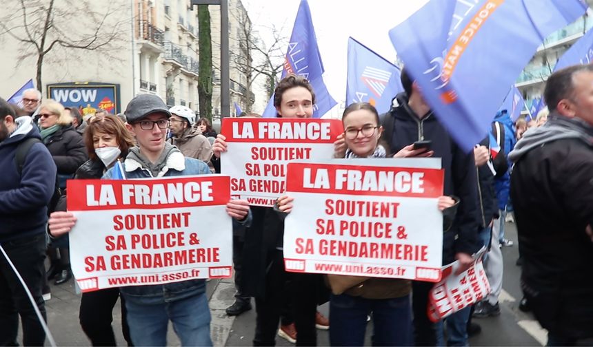 Fransa’da Polise Destek Yürüyüşü: “Kaynak Yetersizliği Görev Yapamaz Hale Getirdi”