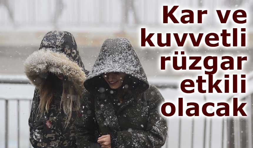 Yurtta hava durumu: Kar ve kuvvetli rüzgar etkili olacak 20 ocak 2026