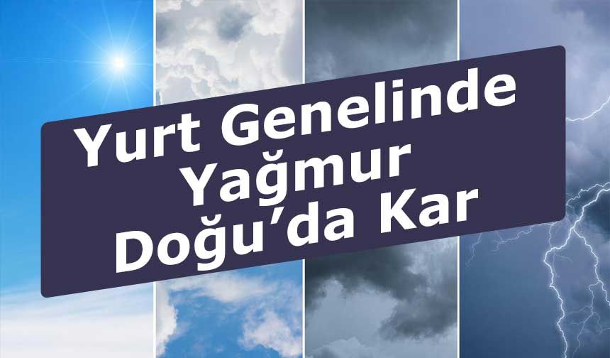 Meteoroloji Uyardı: Yurt Genelinde Yağış, Doğu’da Kar ve Çığ Tehlikesi