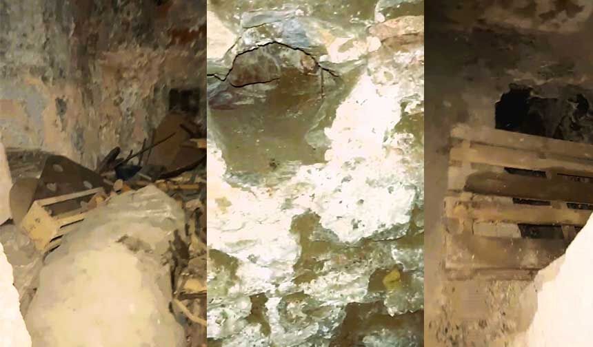 Defineciler 300 yıllık tarihi hamamı talan etti