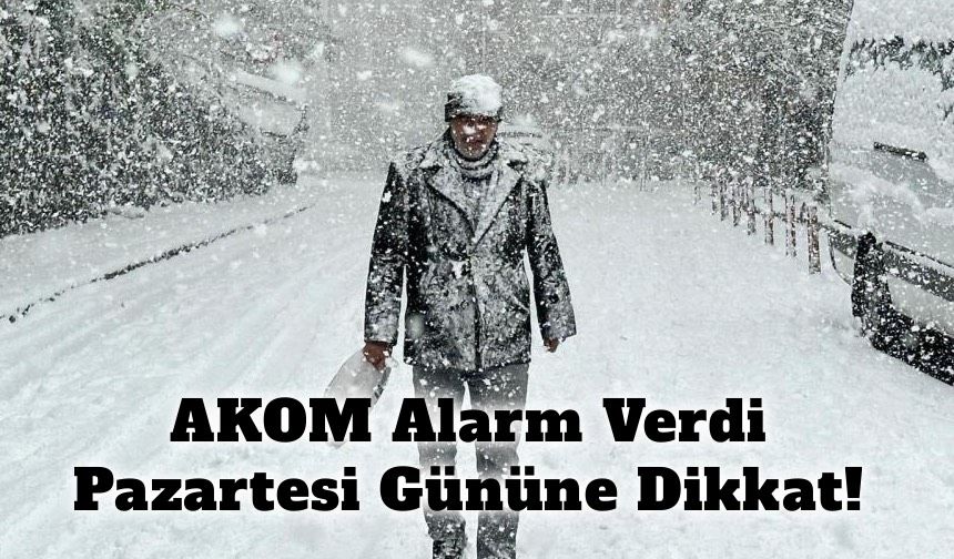 İstanbul'a Kar Geliyor! Akom'dan Saat verildi!