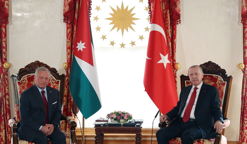 Erdoğan, Ürdün Kralı 2. Abdullah ile bir araya geldi