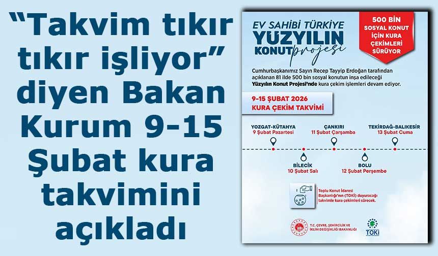 TOKİ’de kura maratonu sürüyor: İşte il il yeni kura takvimi