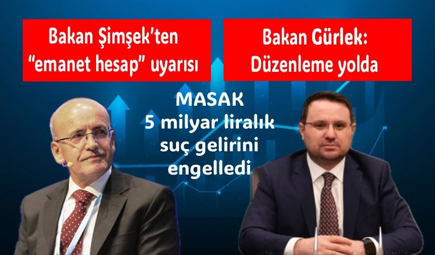 Bakan Şimşek’ten “emanet hesap” uyarısı: MASAK 5 milyar liralık suç gelirini engelledi, IBAN düzenlemesi yolda