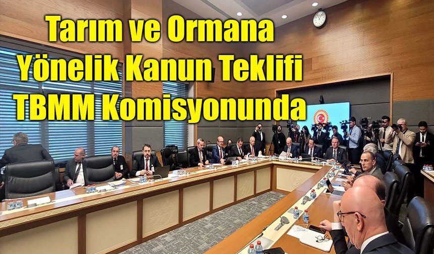 Tarım ve Ormana Yönelik Kanun Teklifi TBMM Komisyonunda