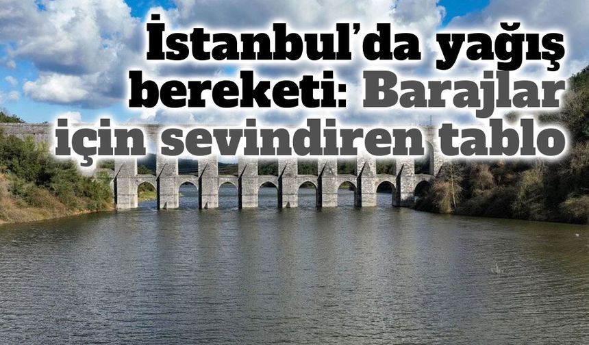 Yağışlar İstanbul barajlarına can suyu oldu: Doluluk oranı yükselişte