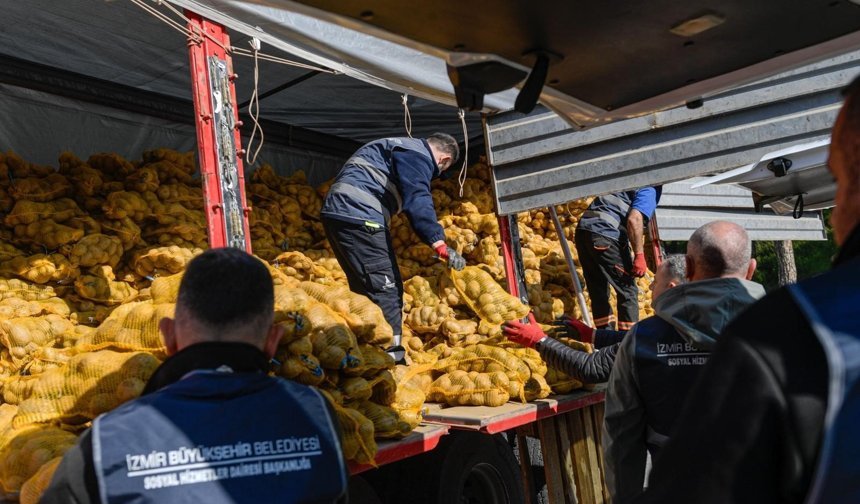 Tarlada kalmadı, sofraya ulaştı: 60 bin haneye patates desteği