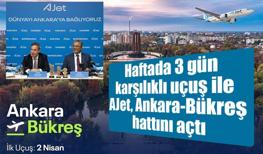 AJet, Ankara'yı dünya başkentlerine bağlamaya devam ediyor