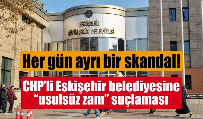 Su faturasına 'usulsüz' zam iddiası Eskişehir'de ortalığı karıştırdı!