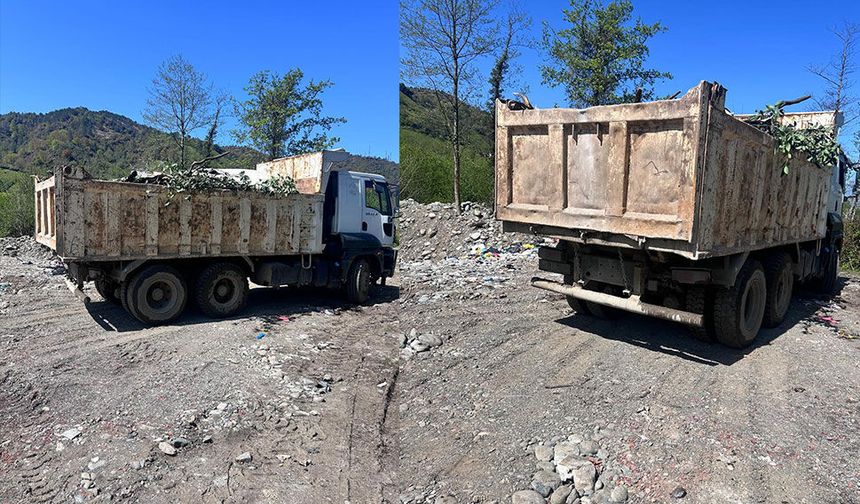 Rize'de açık alana çöp döken Fındıklı Belediyesine 2.3 milyon lira ceza