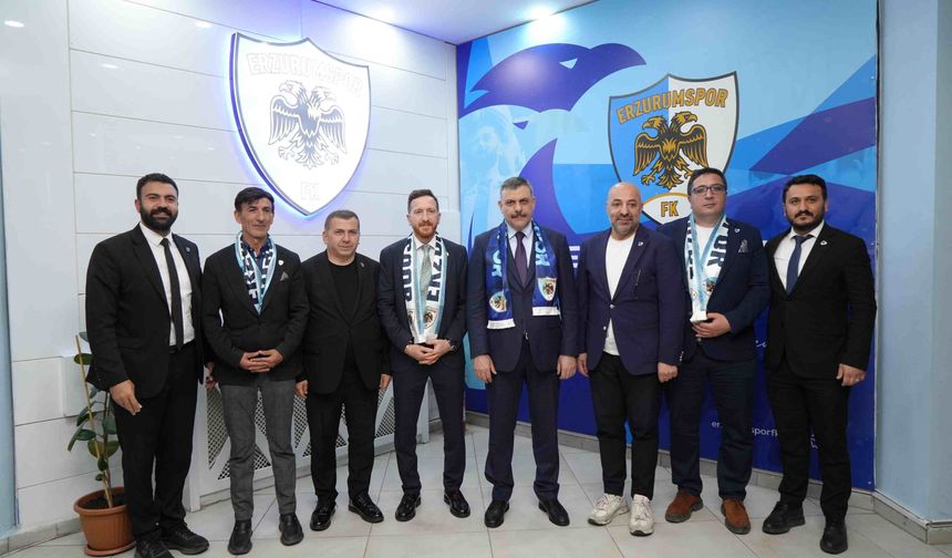 İçişleri Bakanı Çiftçi'den Erzurumspor'a tebrik ziyareti