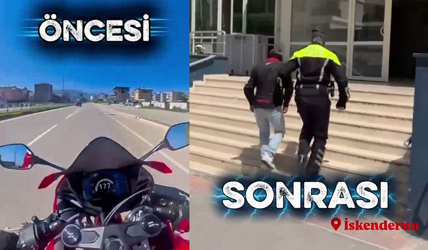 Sosyal Medya Uğruna Canını Hiçe Saydı: 177 Km Hız Yapan Motosikletliye 55 Bin TL Ceza!