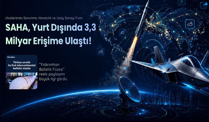 SAHA, Yurt Dışında 3,3 Milyar Erişime Ulaştı!