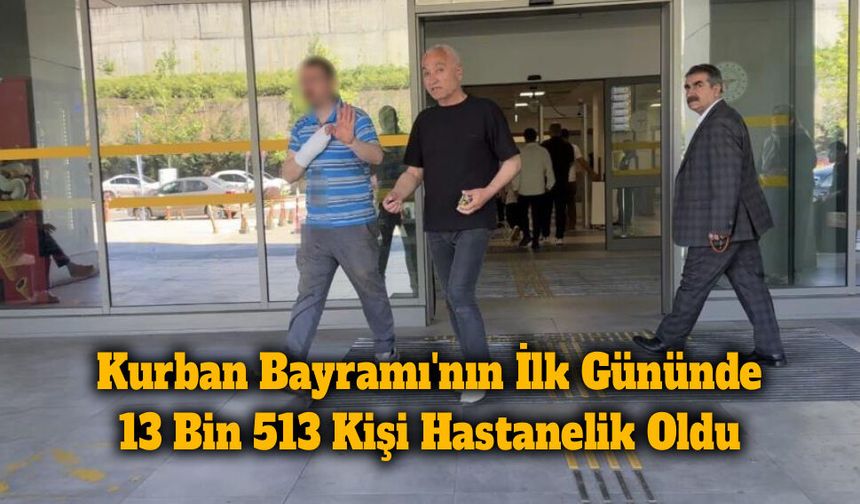 Kurban Bayramı'nın İlk Gününde 13 Bin 513 Kişi Hastanelik Oldu