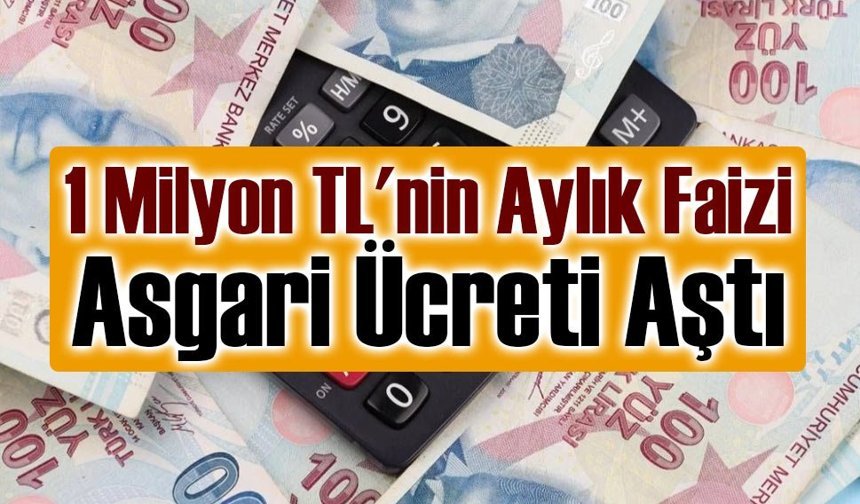 1 Milyon TL’nin Aylık Faizi Asgari Ücreti Geride Bıraktı: Mevduatta Rekabet Kızışıyor
