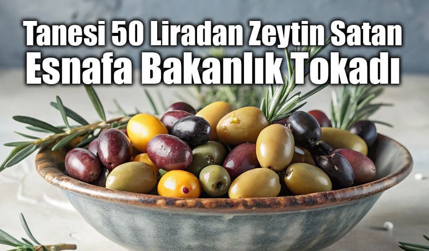 İzmir’de zeytinin tanesini 50 liraya satan şahsa idari para cezası