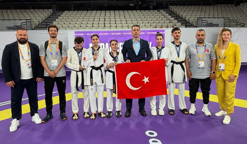 Milli taekwondoculardan Roma ve Nürnberg'de 13 madalya