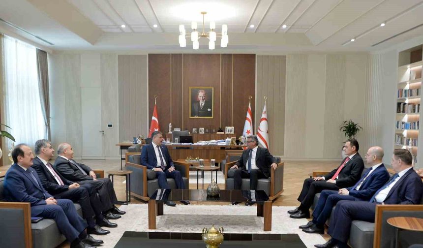 İçişleri Bakanı Çiftçi, KKTC Cumhurbaşkanı Erhürman ile görüştü