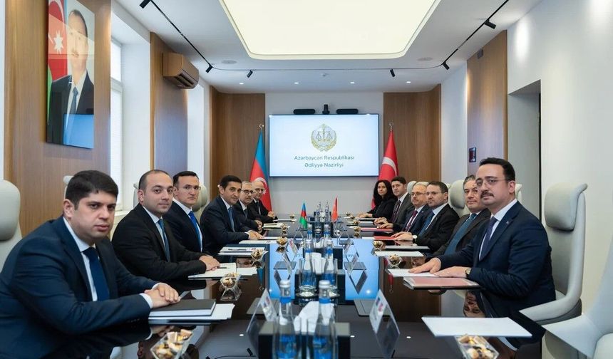 Adalet Bakanı Gürlek, Azerbaycanlı mevkidaşı Ahmadov ile bir araya geldi