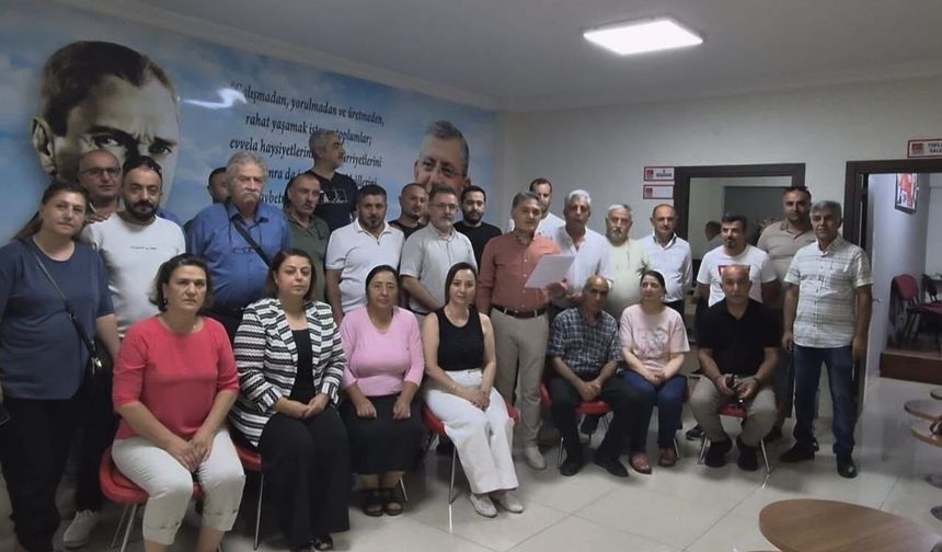 CHP Erzincan teşkilatında toplu istifa