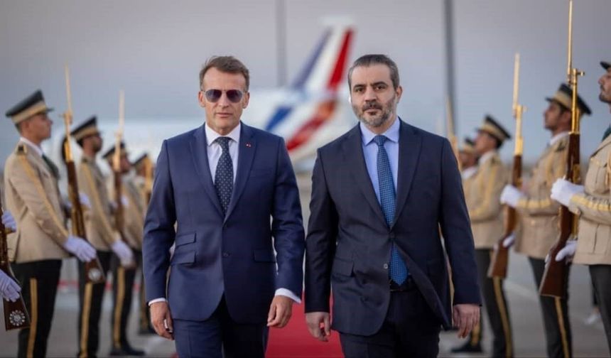 Fransa Cumhurbaşkanı Macron Suriye'de