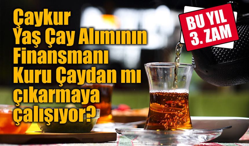 ÇAYKUR'dan Kuru Çaya 2026 yılında 3. zam!