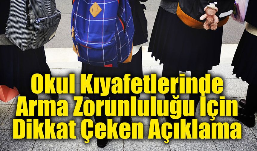 Okul kıyafetlerinde yeni dönem! Arma zorunlu oldu!