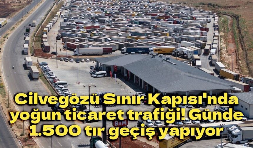Cilvegözü Sınır Kapısı'nda yoğun ticaret trafiği! Günde 1.500 tır geçiş yapıyor