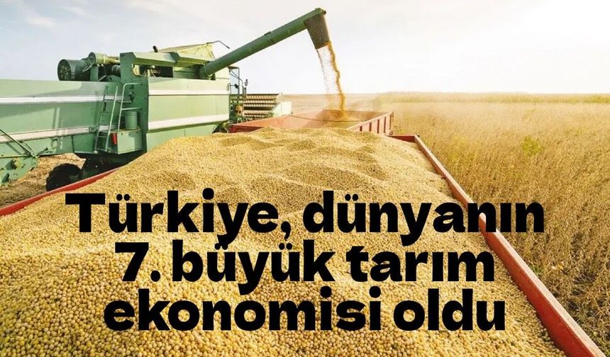 Türkiye tarımda dünya devleri arasına girdi! 83,2 milyar dolarla 7’nci sırada