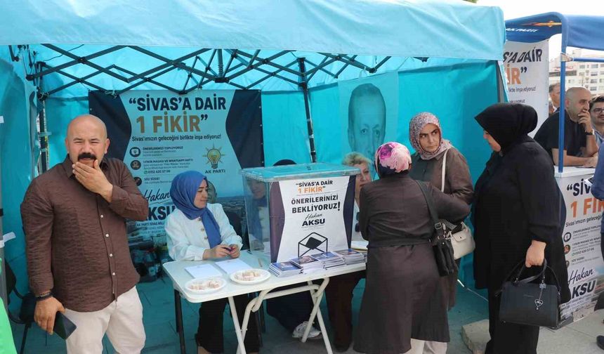 AK Parti Sivas teşkilatından vatandaşlara 'Sivas'a Dair Bir Fikir' projesine katılım çağrısı