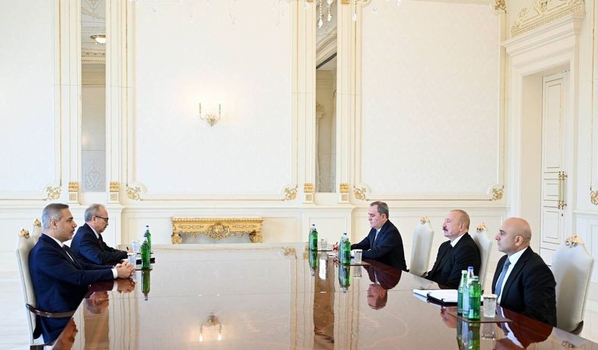 Bakan Fidan, Azerbaycan Cumhurbaşkanı Aliyev ile görüştü