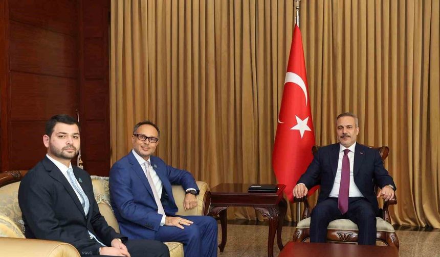 Bakan Fidan, TÜRKPA Genel Sekreteri Hasan ile görüştü