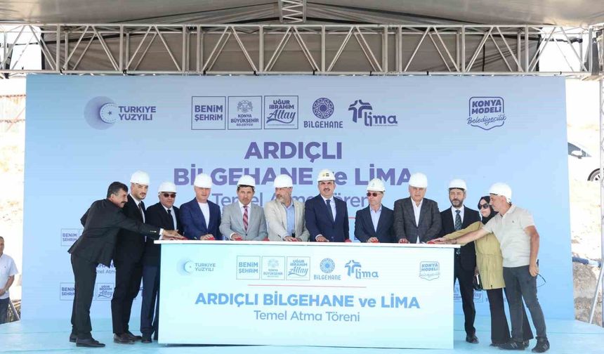 Konya Büyükşehir'in Ardıçlı TOKİ'ye 300 milyon lira bedelle kazandıracağı Gençlik Kampüsü'nün temeli atıldı