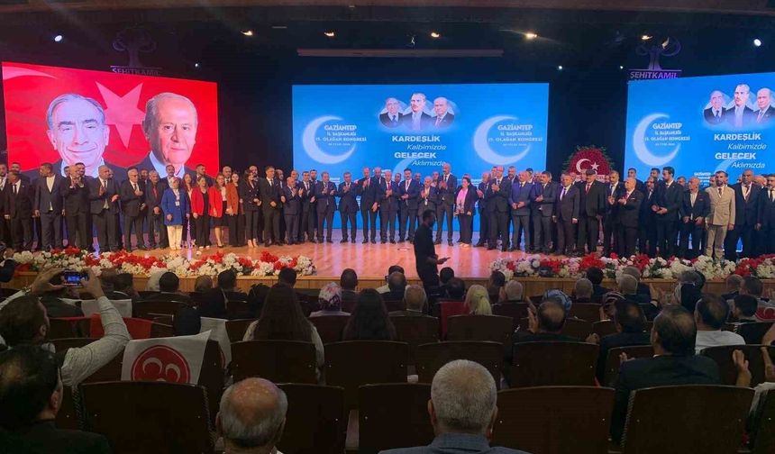 MHP Gaziantep İl Kongresi yapıldı: Mehmet Sait Kılıç başkan seçildi